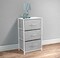 Sorbus Dresser with 3 Drawers - Bedside Furniture & Accent End Table Chest for Home, Bedroom Accessories, Office, College Dorm, Steel Frame, Wood Top, Fabric Drawers